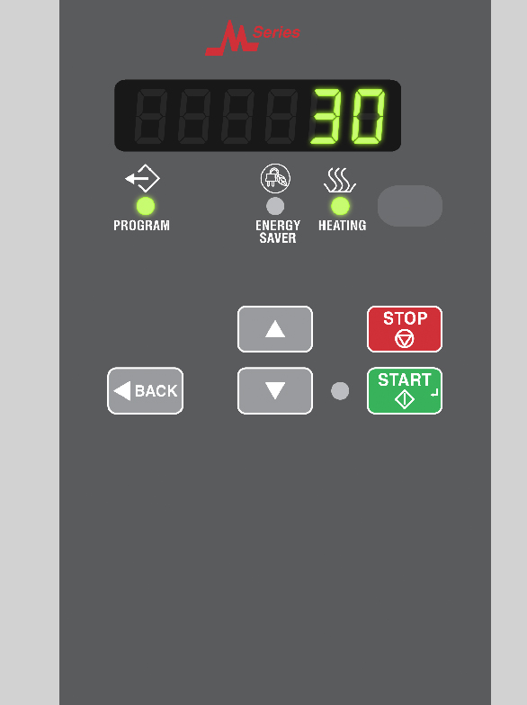 UniMac industrial dryer control panel