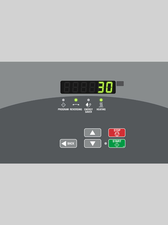 UniMac commercial tumble dryer controls