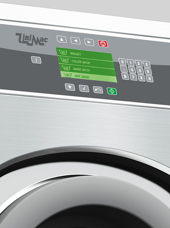 UniMac industrial washer control panel