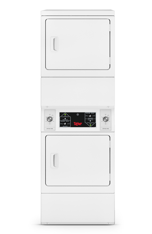 stacked dryer front view